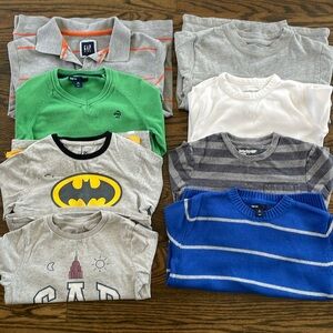 Baby Gap boy’s tops bundle - 8 pieces Sz 5-6